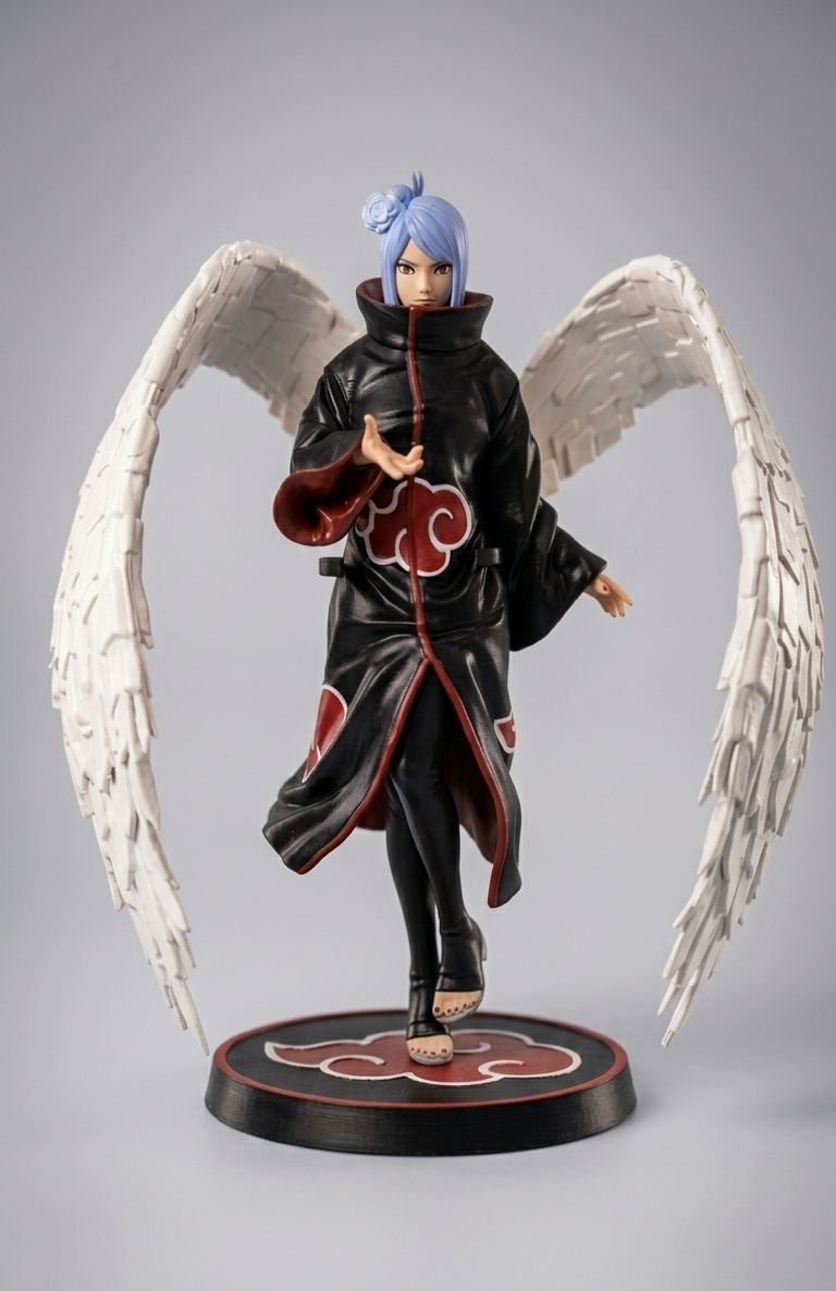 Konan de Naruto Shippuden, pieza impresa en 3D (pintada a mano) por Galería Pao3D